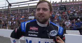 Promo image for Kaden Honeycutt’s Victory Lane interview at Lucas Oil Indianapolis Raceway Park